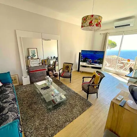Cosy Appartement, Vue Mer Panoramique Semesterbostad